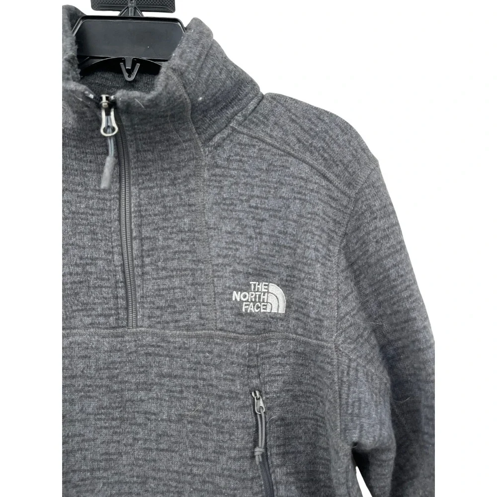 The North Face Mens Gordon Lyons 1/4 Zip Sweater Fleece‎ Pullover Grey Small